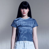 ウォーターグラフィッククロップTシャツ / WATER GRAPHIC CROP T-SHIRTS