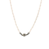 ワンタッチデイリースワロフスキーパールネックレス/Onetouch Daily Swarovski Pearl Necklace(3&4mm)1