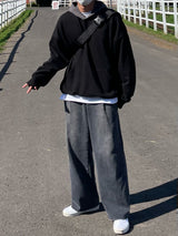カバーツートンルーズフィットフーディ―/COVER TWO TONE LOOSEFIT HOODY