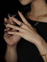 no.42リング / no.42 ring gold (#13 size)