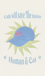 AND CAT BALL CAP_BLUE
