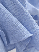 Frill shirring strap blouse