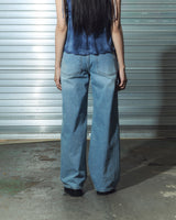 damage denim pt - light blue
