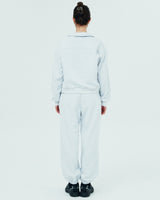 ROMAN TYPO LOGO TRAINING PANTS-WHITE MELANGE (6680872222838)