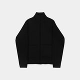 [Handmade]ウィークリーハイネックファスナーカーディガン(4color)