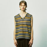 ハバナビーチニットベスト / havana beach knit vest yellow