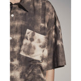 ブリーチダイングストラップシャツ / BLEACH DYEING STRAP SHIRT_BR