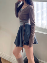 ロマンティックフレアバレエパンツスカート / Romantic flared ballet pantskirt