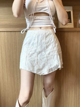960. シャンパンレースシルキースカート / 960. Champagne lace silky sk (3color)