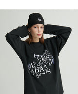 WHATTHE Logo Stripe Beanie Black (6643575193718)