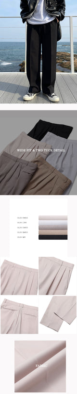 エイブルツータックワイドスラックス / ABLE TWO TUCK WIDE SLACKS(5COLOR)