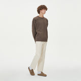 CASHLIKE ROUND NECK KNIT_BROWN (6612840185974)