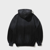 Vintage Oil Washed Hoodie (Black)
