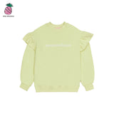 LINE LOGO RUFFLE SWEATSHIRT (3color) (6535237042294)