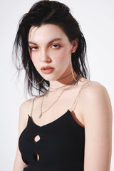 チェーンノースリーブトップ/CHAIN SLEEVELESS TOP