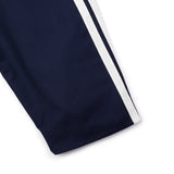 [UNISEX] Satin-Trimmed Padded Racing Jacket (Navy)