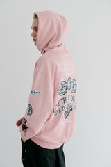 ロゴフーディ / BSR2223FWPO013 BS MULTI LOGO HOODIE PINK