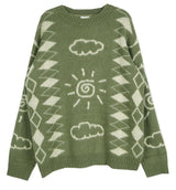 No.0448 sun & cloud mohair KNIT (3color)