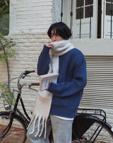 [Handmade]ウィークリーハイネックファスナーカーディガン(4color)