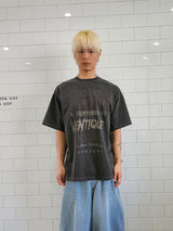 VENTIQUE ピグメントロゴ半袖Tシャツ