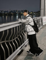 No.0496 glossy overfit padding JP (7color)