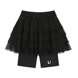 0 8 ティアードスカートレギンス / 0 8 tiered skirt leggings  - BLACK