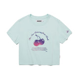 チェリーアーチロゴクロップTシャツ / CHERRY ARCH LOGO CROP T-SHIRT [MINT]