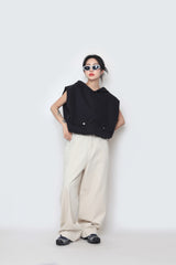 ワシショフードポケットベスト / WASHIHO hooded pocket vest