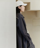 SALON DE SEOUL LOGO EMBROIDERY CAP W - WHITE (6689405698166)