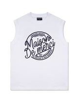 UNISEX オーバーフィットシングルジャージサークルロゴバルポプリントノースリーブ(FCD2TS609M)