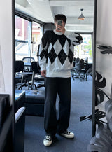 Never roil Overfit Argyle Knit