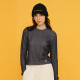 ツートーンロングスリーブTシャツ / TWO TONE LONG SLEEVE TEE_BLUE