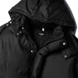 オーバーフィットフードダックダウン/OVERFIT HOOD DUCK DOWN-BLACK