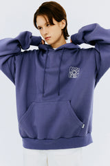 バックスプレータイポフーディー/BACK SPRAY TYPO HOODIE-PURPLE
