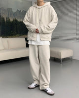 90'sキューブラムナッピング2WAYフードジップアップ / 90's Cube Lamb Napping Two-Way Hood Zip-Up (5 colors)