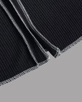 DL ステッチVネックカラーニットウェア / DL Stitch V-Neck Collar Knitwear (2 colors)