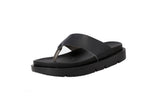 SUNSET SLIDE LEATHER BLACK 553