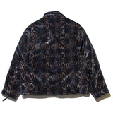 オーバーサイズパッデッドバイカージャケット/oversized padded biker jacket