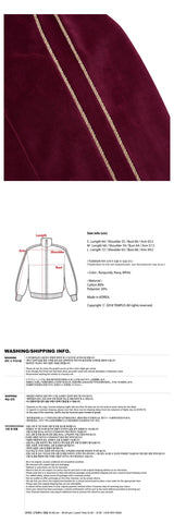 シグネチャートラックトップ/SIGNATURE TRACK TOP [BURGUNDY]