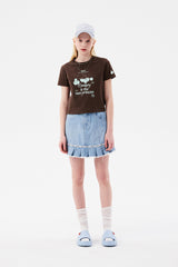 チェリートムボーイグラフィックTシャツ / CHERRY TOMBOY GRAPHIC T-SHIRT [BROWN]