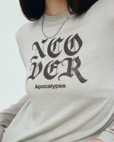 NCOVER ROMAN TYPO LONG SLEEVE-BEIGE (6681166938230)