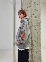 VENTIQUE Pigment Bat Napping Hoodie 2color