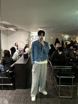 ダンブルウォッシュワイドカーゴパンツ / LMN Dumbled Washed Wide Cargo Pants (4 colors)