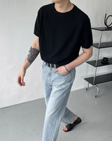 RO ウォッシャブルテンセルラグラン半袖ニット / RO washable tencel raglan short-sleeved knitwear (9 colors)