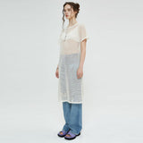 クロシェバックオープンワンピース / CROCHET BACK OPEN ONEPIECE (CREAM)