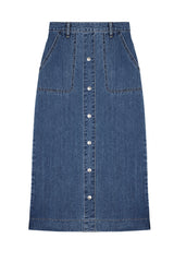 ローザデニムスカート / ROSA DENIM SK / H LINE SKIRT