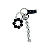 [SET] black flower ring 09 (6694787809398)