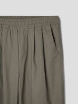 Linen pin tuck banding pants 4color