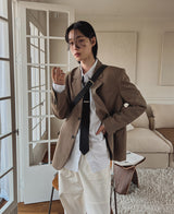 セレーナチェックブレザー / Selena check blazer (1 color)