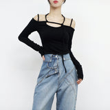 [NONCODE] Lamir Strap Off T-shirt